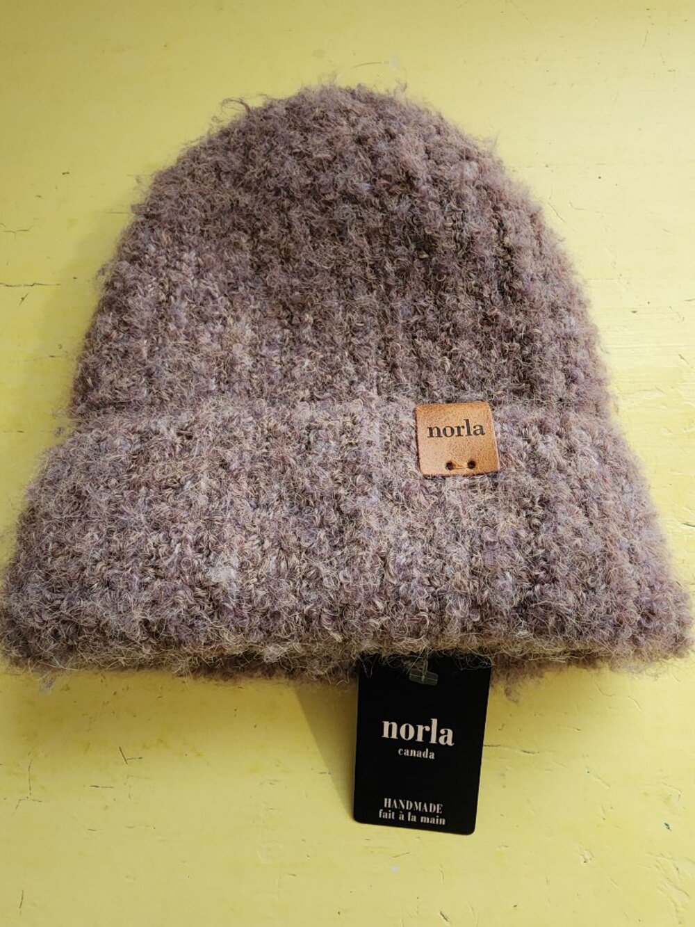 NEW Norla wool-mix winter beanie - pink/purple